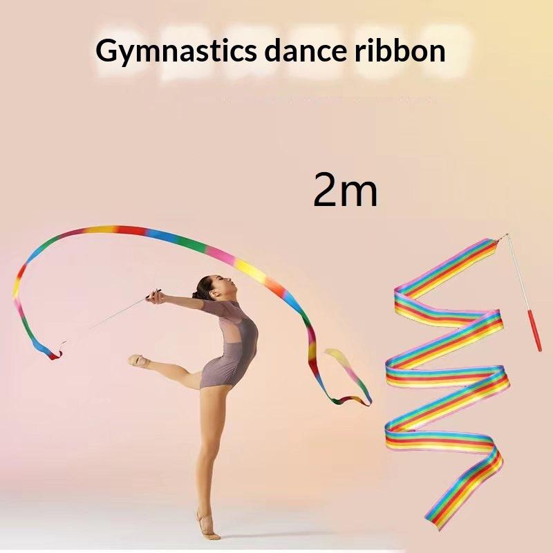 Kids Outdoor Balance Beam - Colorful Artistic Gymnastics Ribbon with Smooth