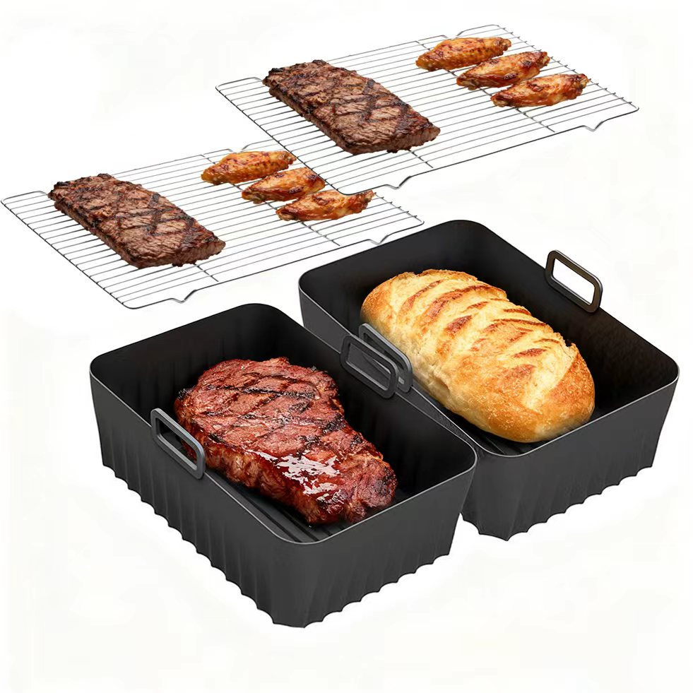 Kids Outdoor Ninja Equipment - Silicone Air Fryer Mold With Grill