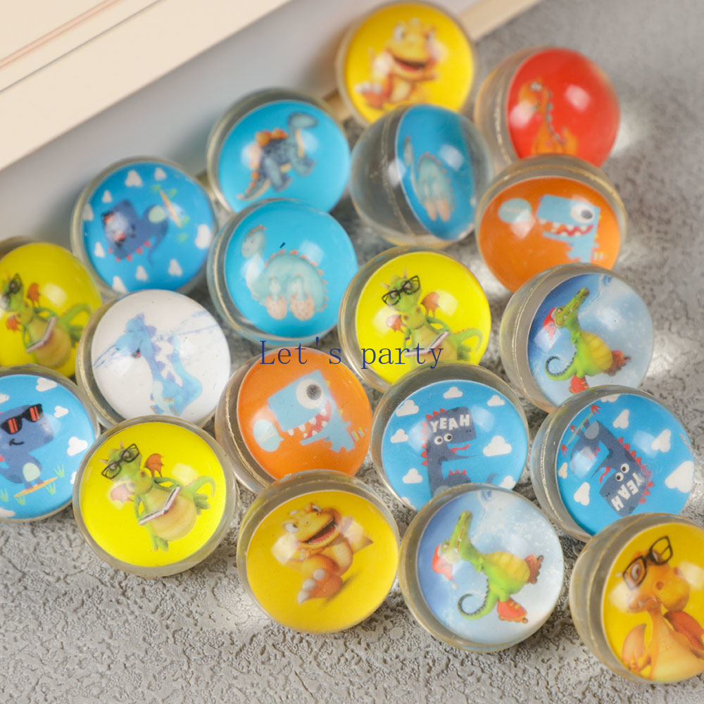 Outdoor Kids In An Indoor World - 10Pcs Cartoon Dinosaur Bouncy Balls Sports