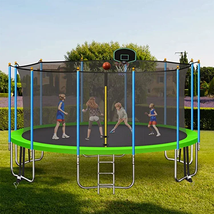 #For 14FT Round Springless Tra - Kids Outdoor Trampoline ulasan dan harga