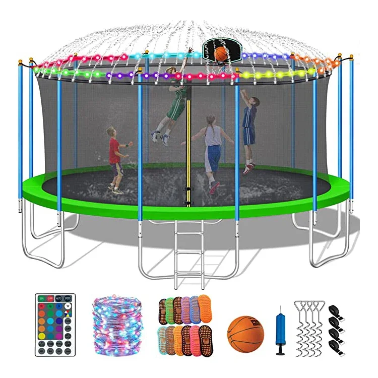 #For 14FT Round Springless Tra - Kids Outdoor Trampoline ulasan dan harga