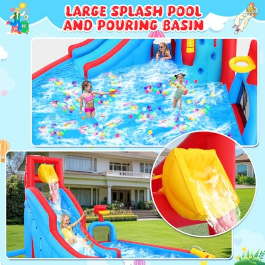 Backyard outdoor water slide i - Kids Outdoor Climbing ulasan dan harga