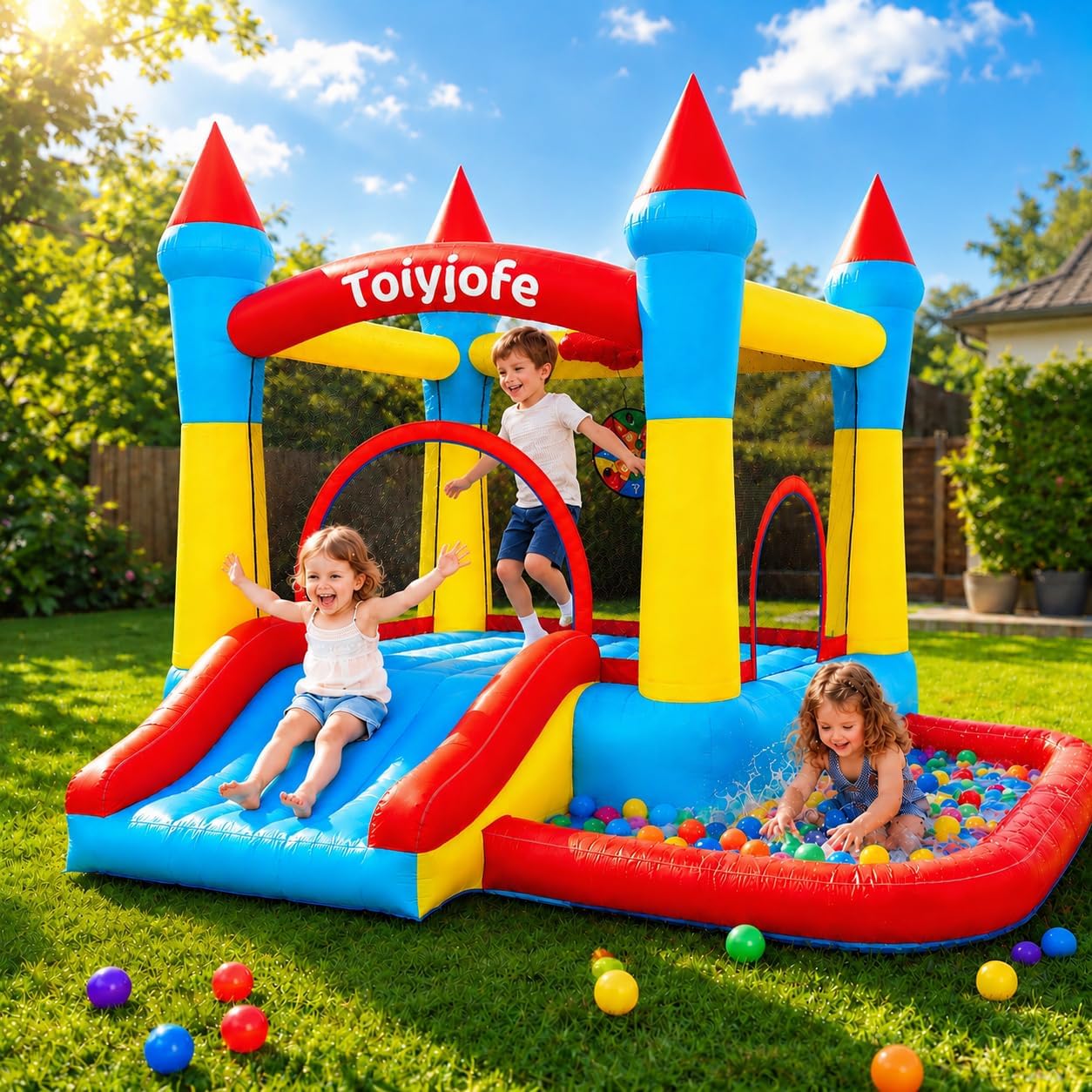 Bounce House for Kids 3-6, Tod - Kids Outdoor Jumping Castle ulasan dan harga