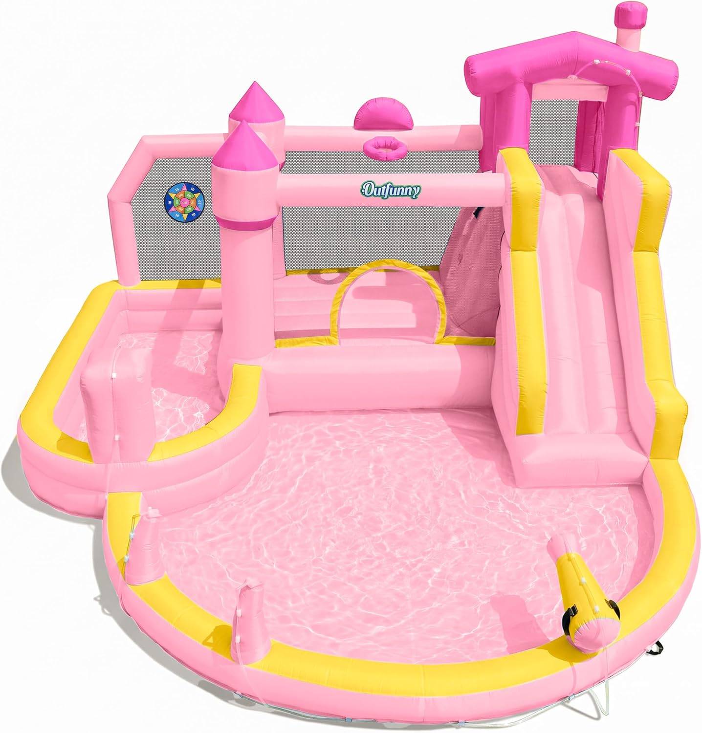 Pink Inflatable Water Slide Bo - Kids Outdoor House ulasan dan harga
