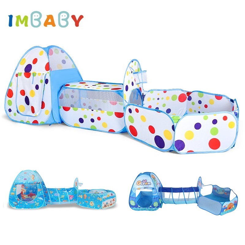 IMBABY 3 in 1 Ball Pool Foldin - Kids Outdoor Tunnel ulasan dan harga