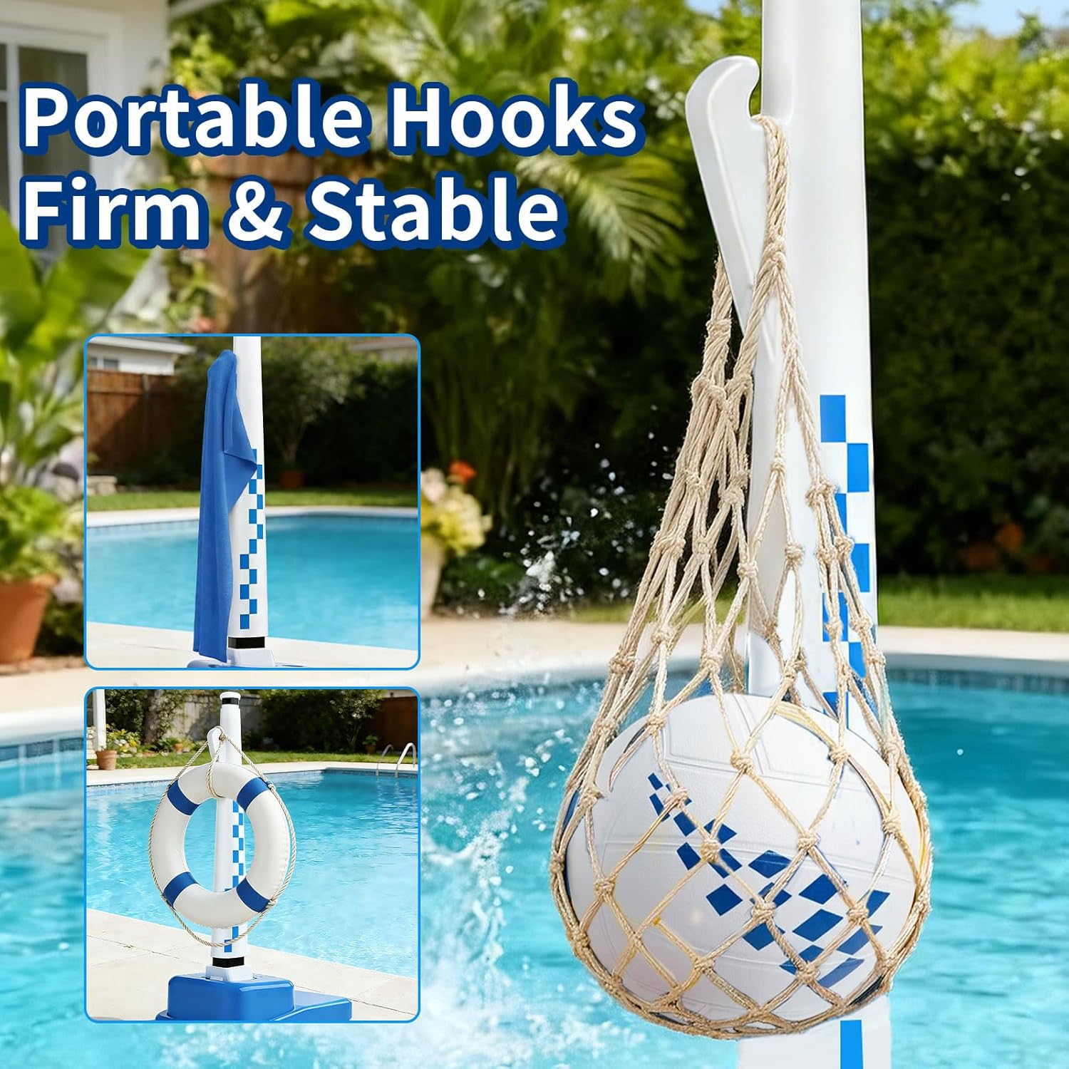Adjustable Water Volleyball Ne - Kids Outdoor Volleyball Net ulasan dan harga