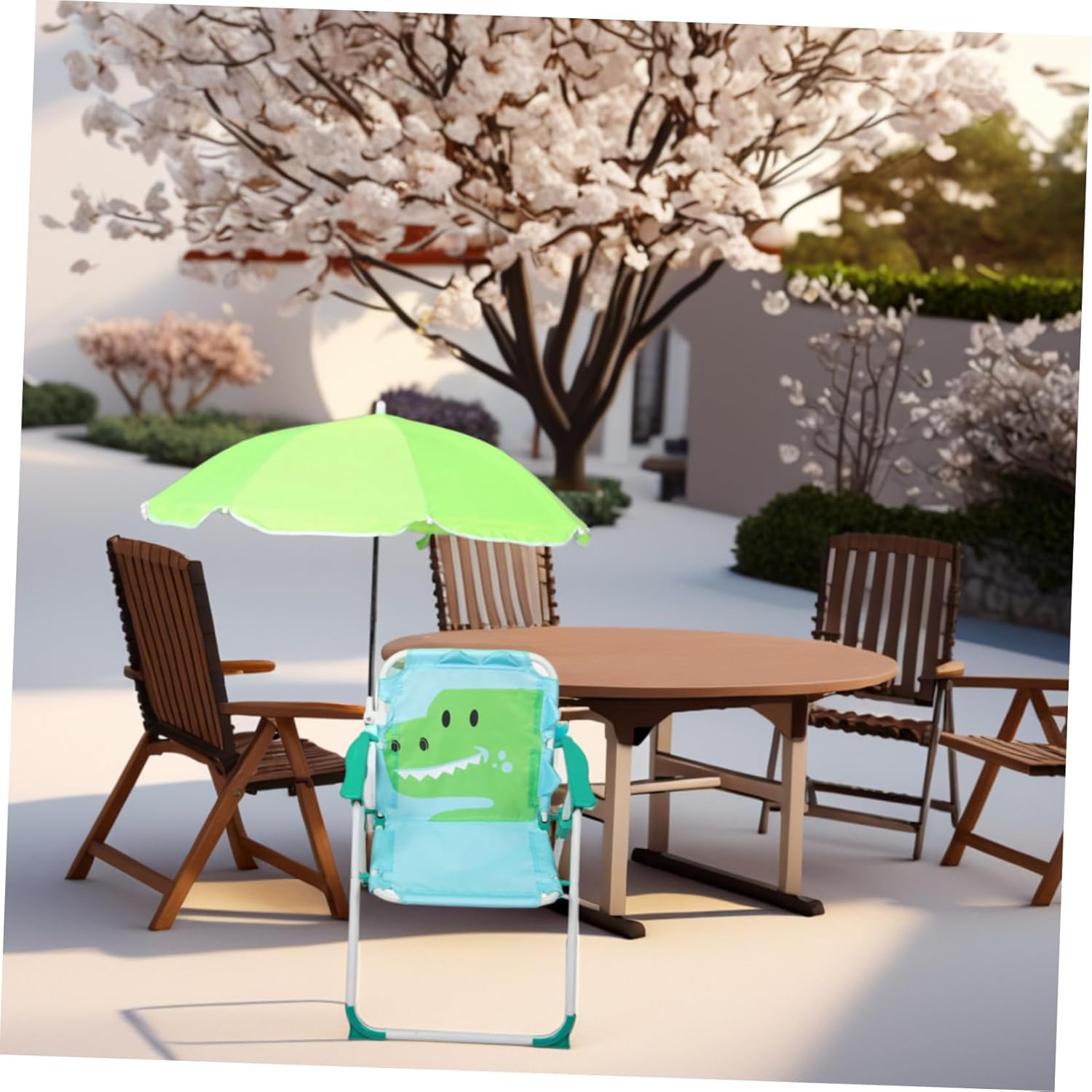 1 Set Folding Beach Chair with - Kids Outdoor Lounge Chair ulasan dan harga