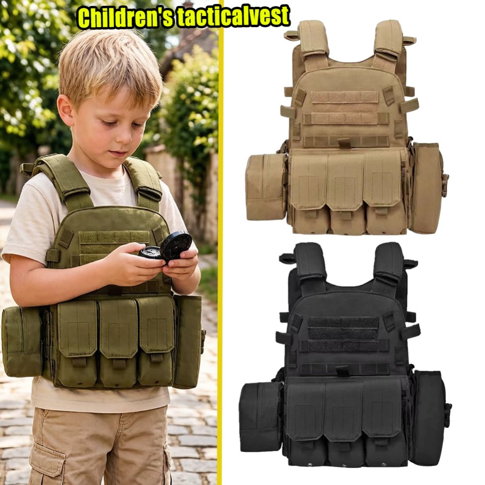 Children Airsoft Paintball Ves - Kids Outdoor Vest ulasan dan harga