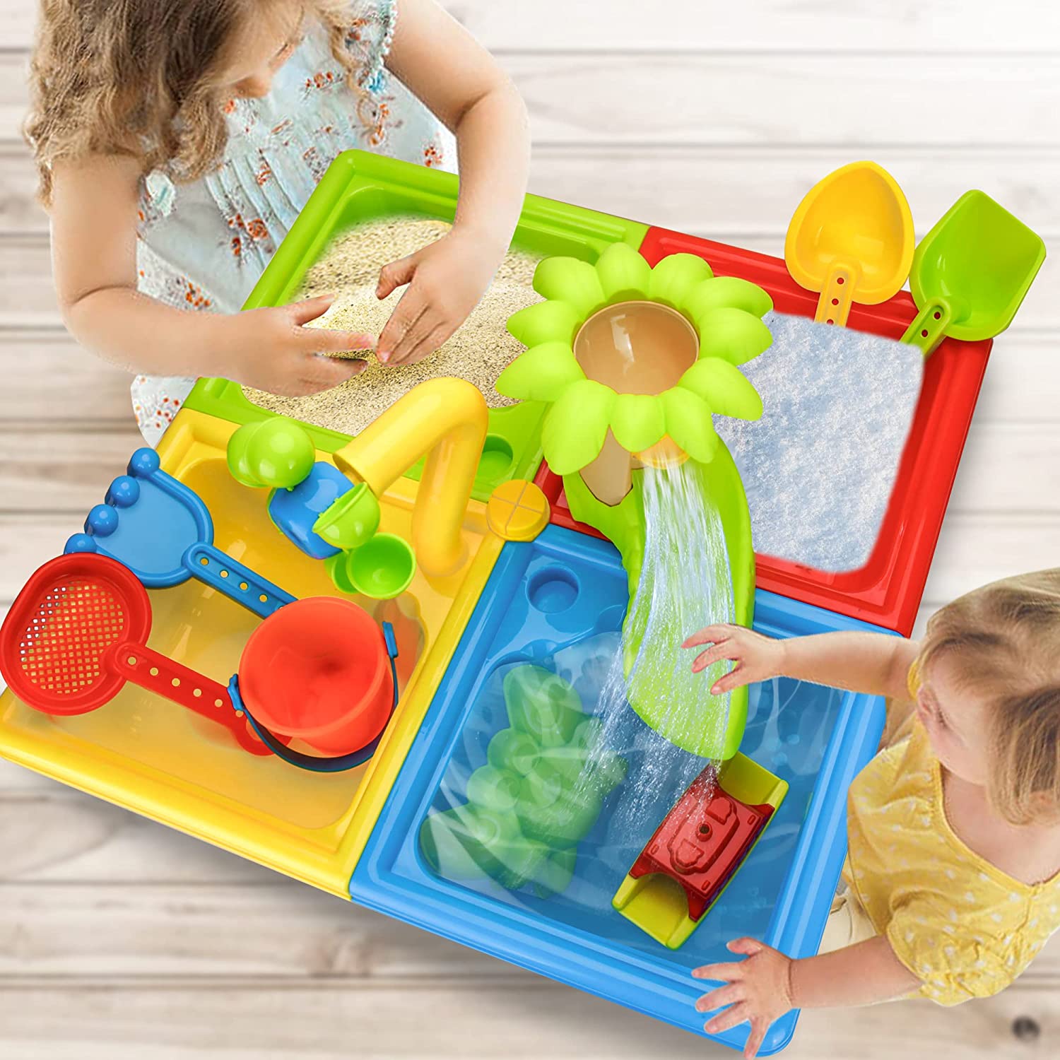 Beach Table Sand Play Toys Chi - Kids Outdoor Playset ulasan dan harga