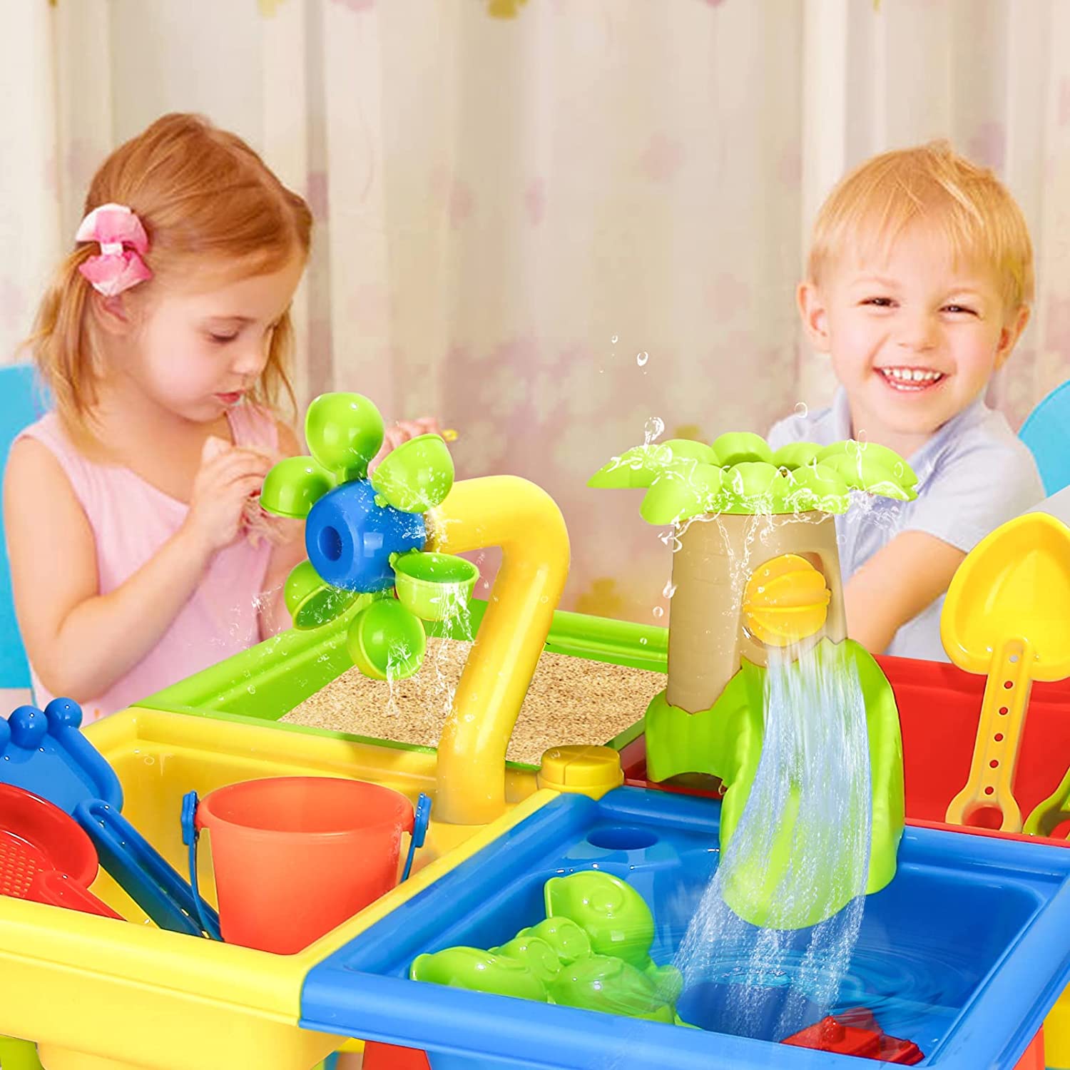 Beach Table Sand Play Toys Chi - Kids Outdoor Playset ulasan dan harga