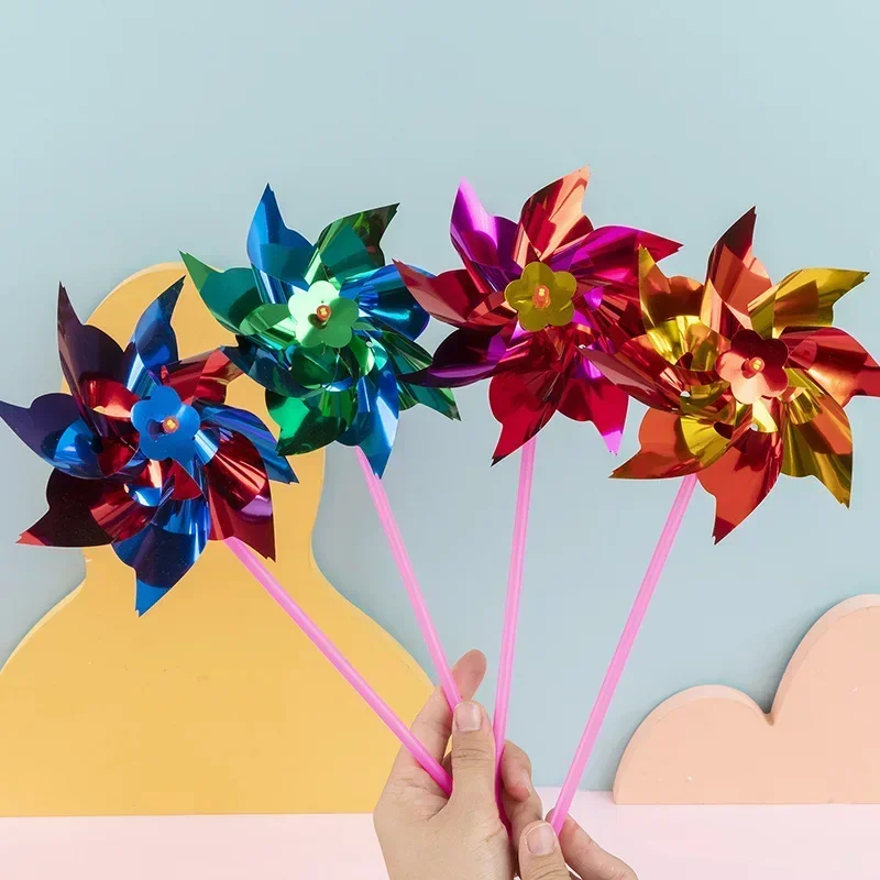 50Pcs Sequin Windmill Pinwheel - Outdoor Kids In An Indoor World ulasan dan harga