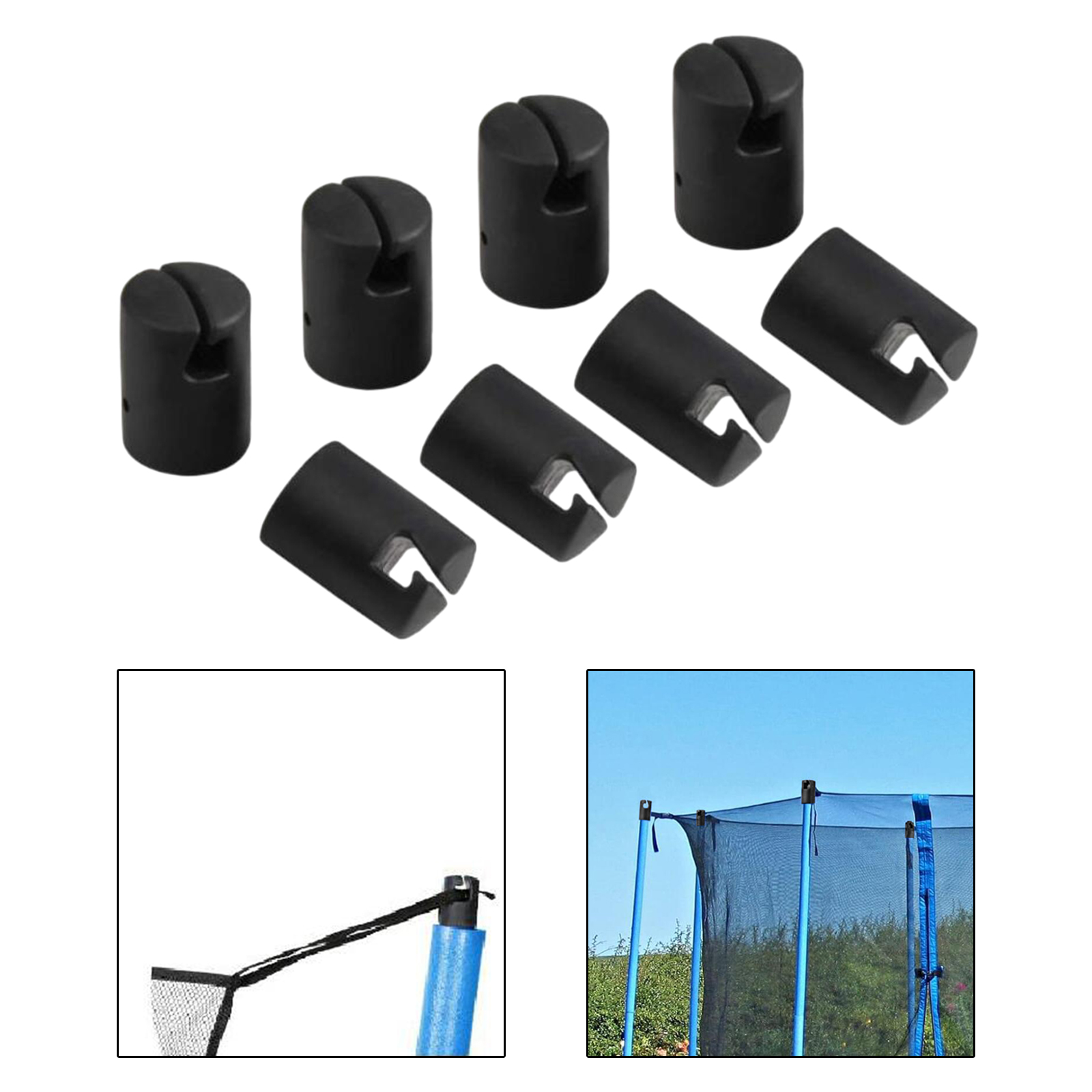 8Pcs Trampoline Enclosure Pole - Kids Outdoor Trampoline ulasan dan harga
