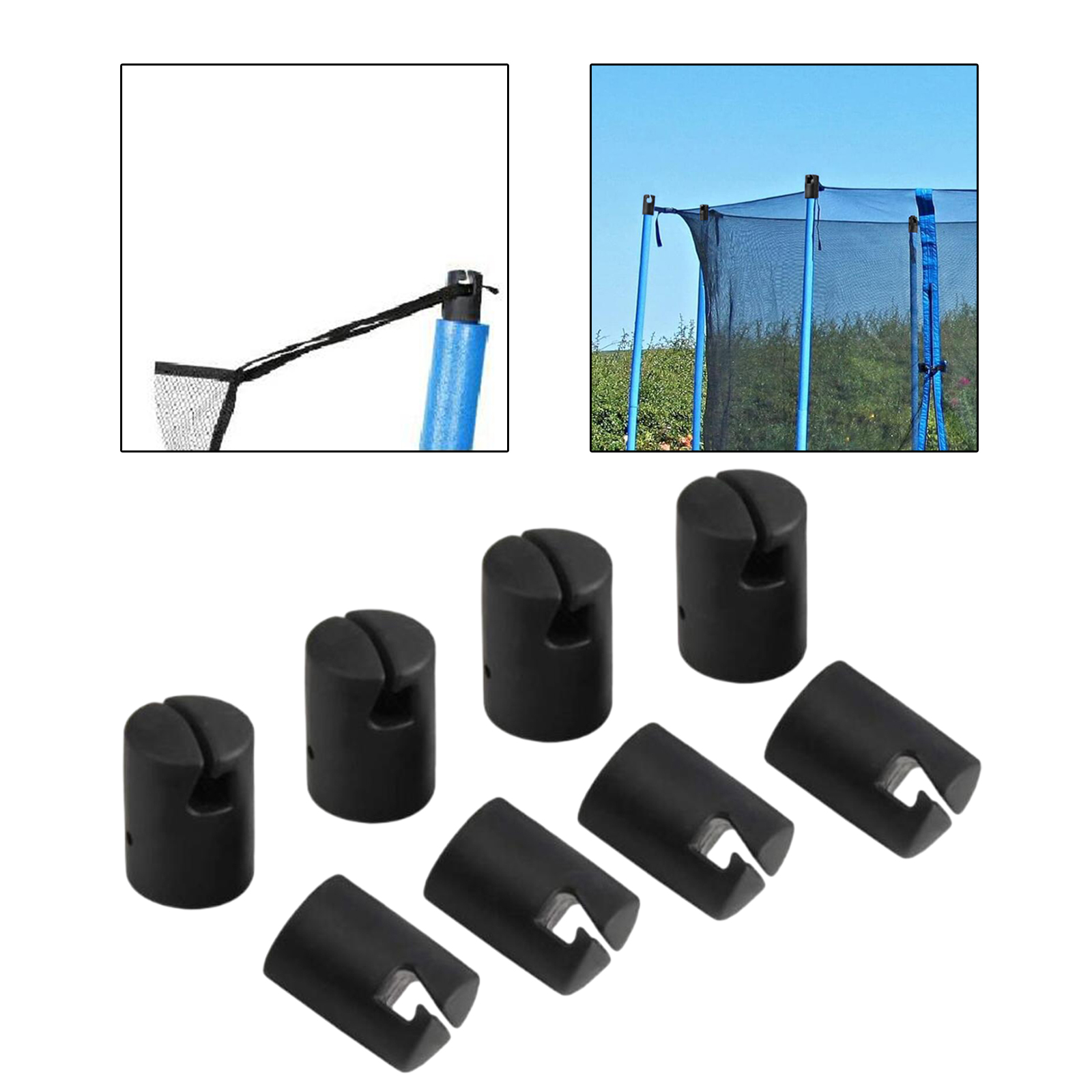 8Pcs Trampoline Enclosure Pole - Kids Outdoor Trampoline ulasan dan harga