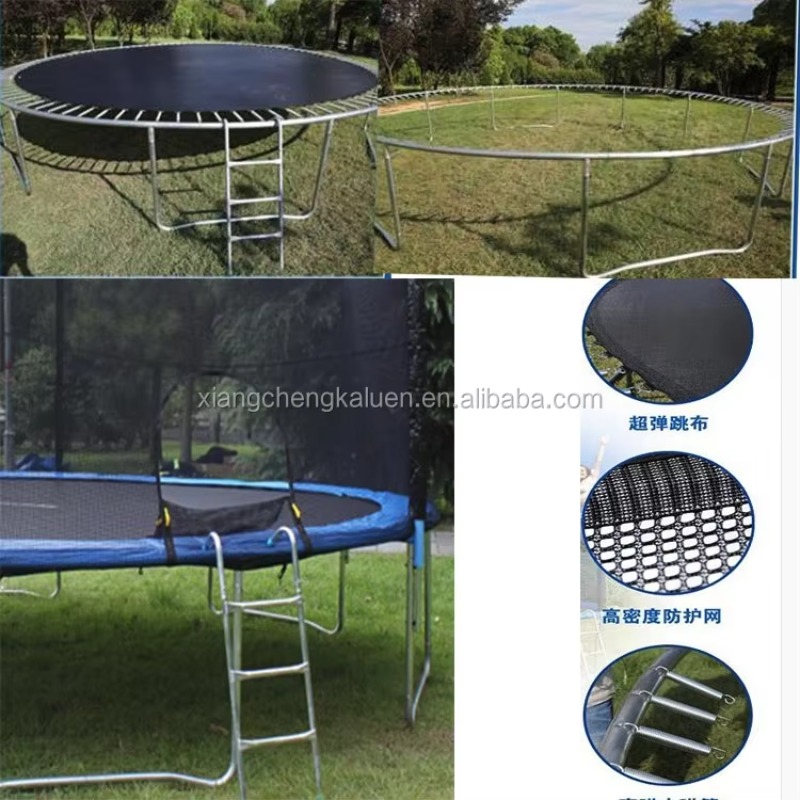 Round Trampoline with Safety E - Kids Outdoor Trampoline ulasan dan harga