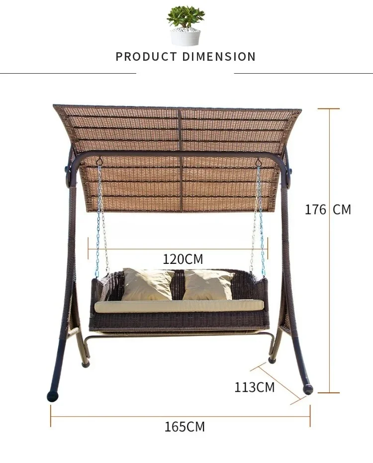 Hot sale2-Person Garden Rattan - Kids Outdoor Lounge Chair ulasan dan harga