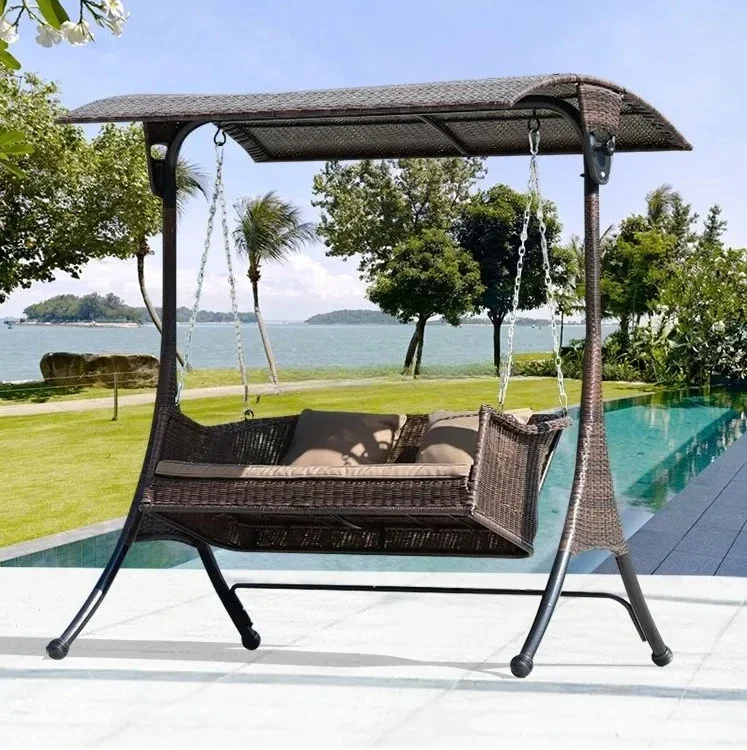 Hot sale2-Person Garden Rattan - Kids Outdoor Lounge Chair ulasan dan harga