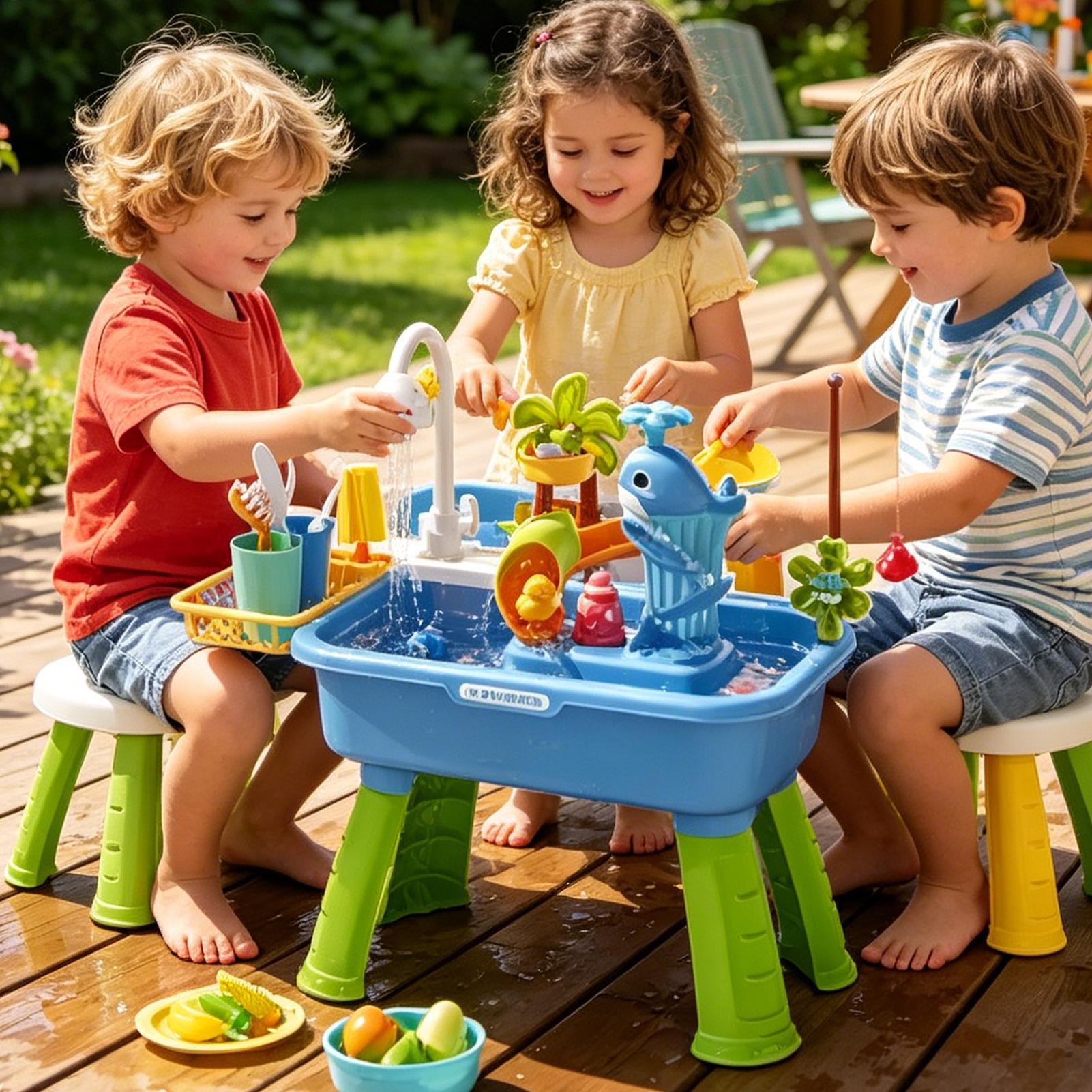 Outdoor Water Play Table for B - Kids Outdoor Sensory Table ulasan dan harga