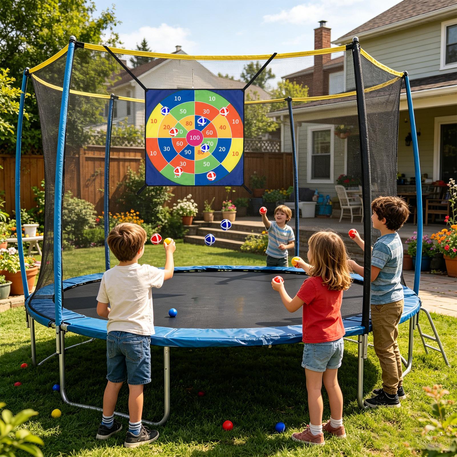 Trampoline Sticky Ball Dart Bo - Kids Outdoor Trampoline ulasan dan harga
