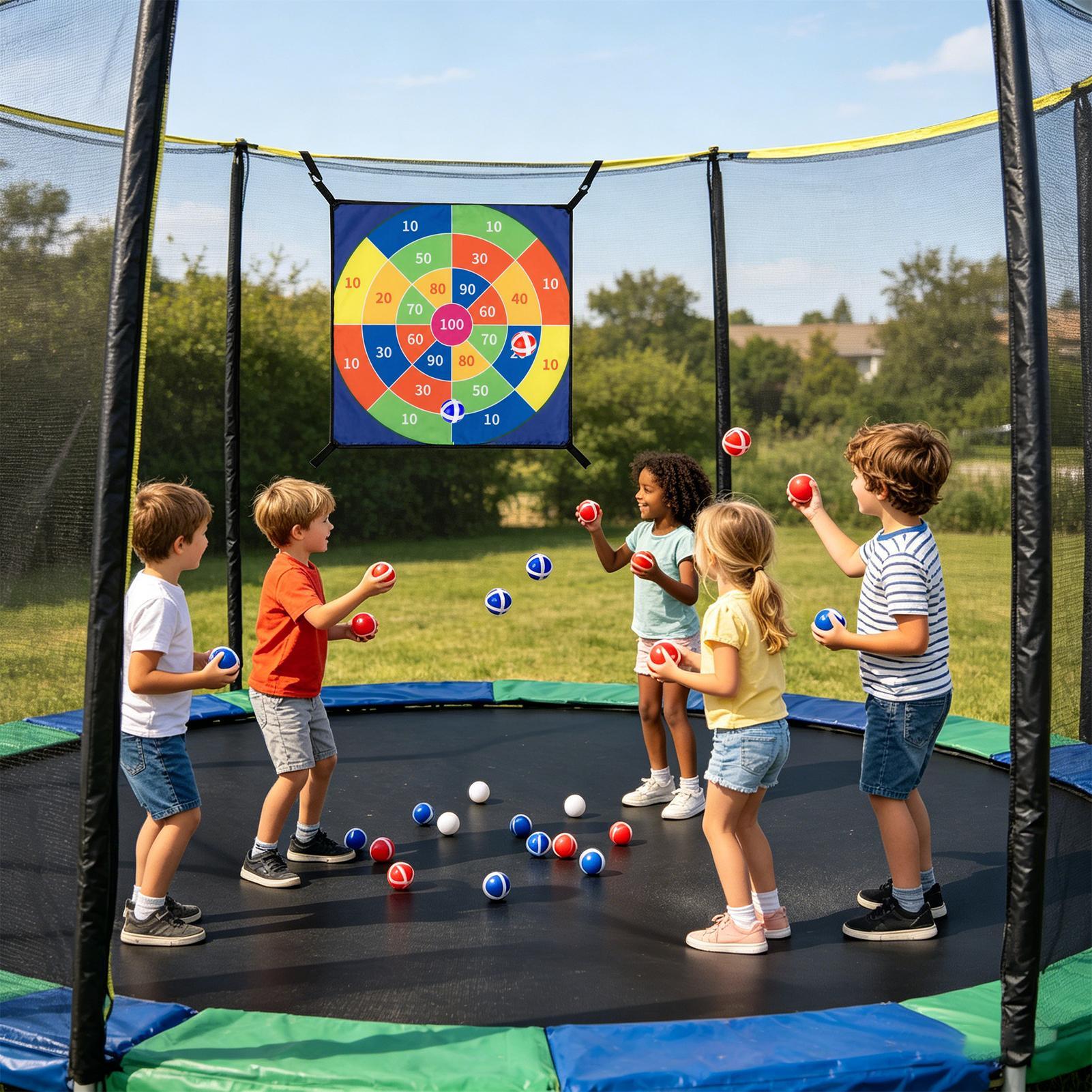 Trampoline Sticky Ball Dart Bo - Kids Outdoor Trampoline ulasan dan harga