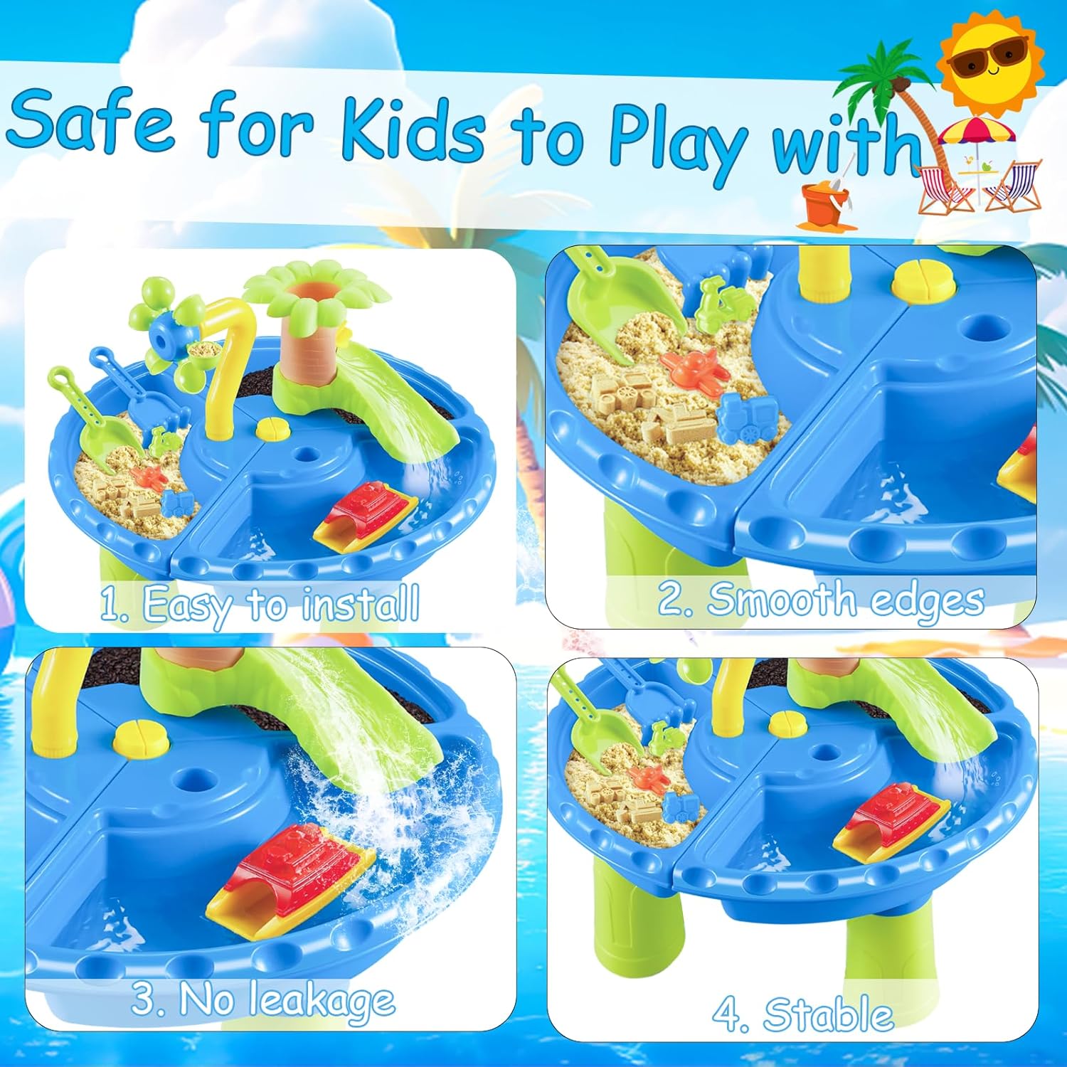 Water Table Sandbox for Kids O - Kids Outdoor Sensory Table ulasan dan harga
