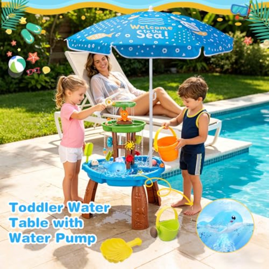 Outdoor water table for kids a - Kids Outdoor Sensory Table ulasan dan harga