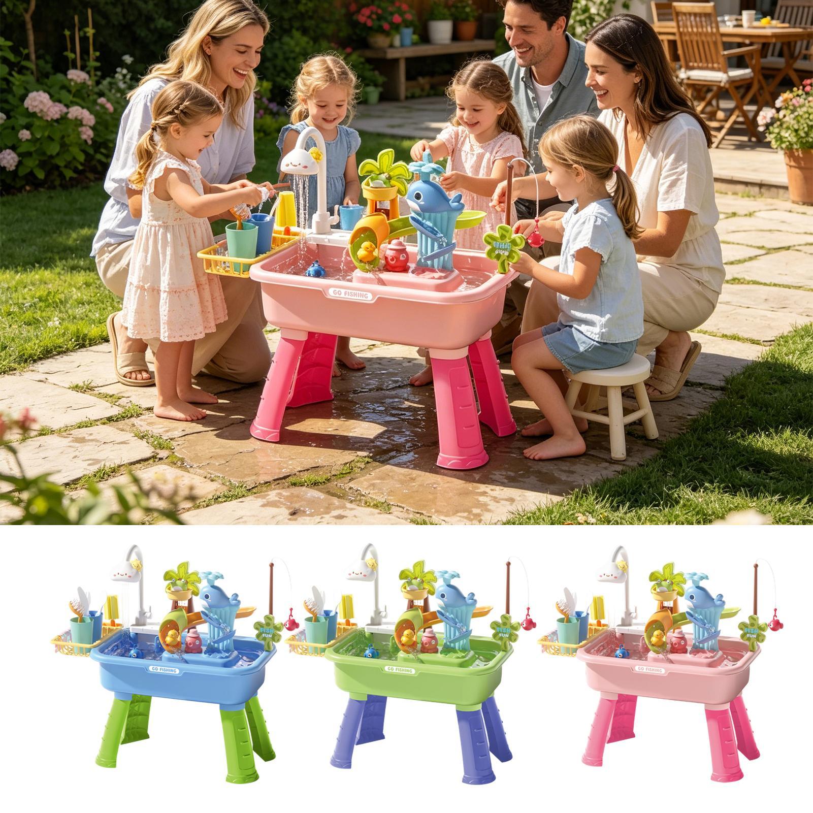 43Pcs Electric Kids Water Tabl - Kids Outdoor Sensory Table ulasan dan harga