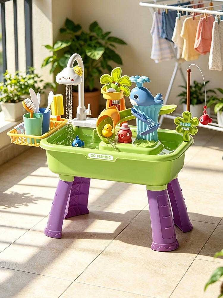 43Pcs Electric Kids Water Tabl - Kids Outdoor Sensory Table ulasan dan harga