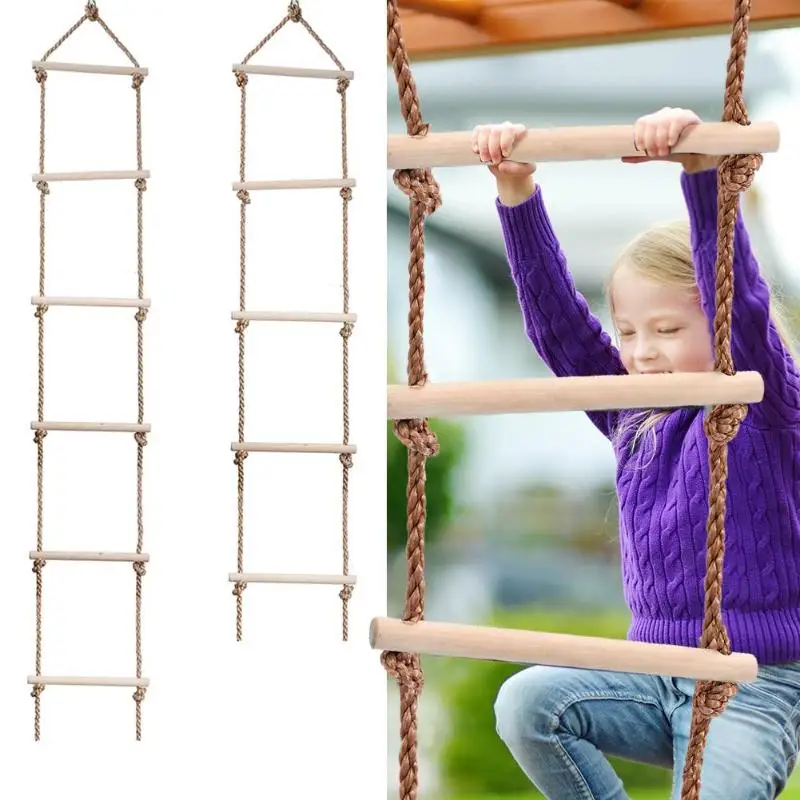 Kids Wooden Ladder Outdoor Act - Kids Outdoor Climber ulasan dan harga