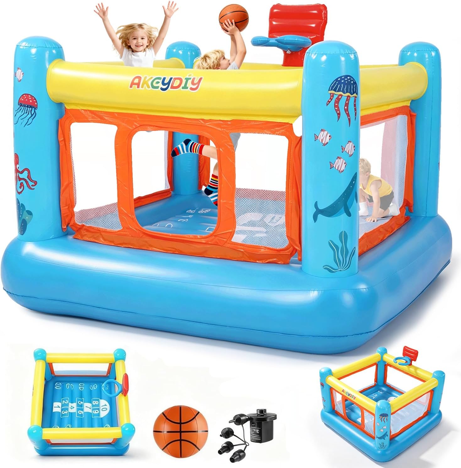 Bounce House, PVC Inflatable B - Kids Outdoor Jumping Castle ulasan dan harga