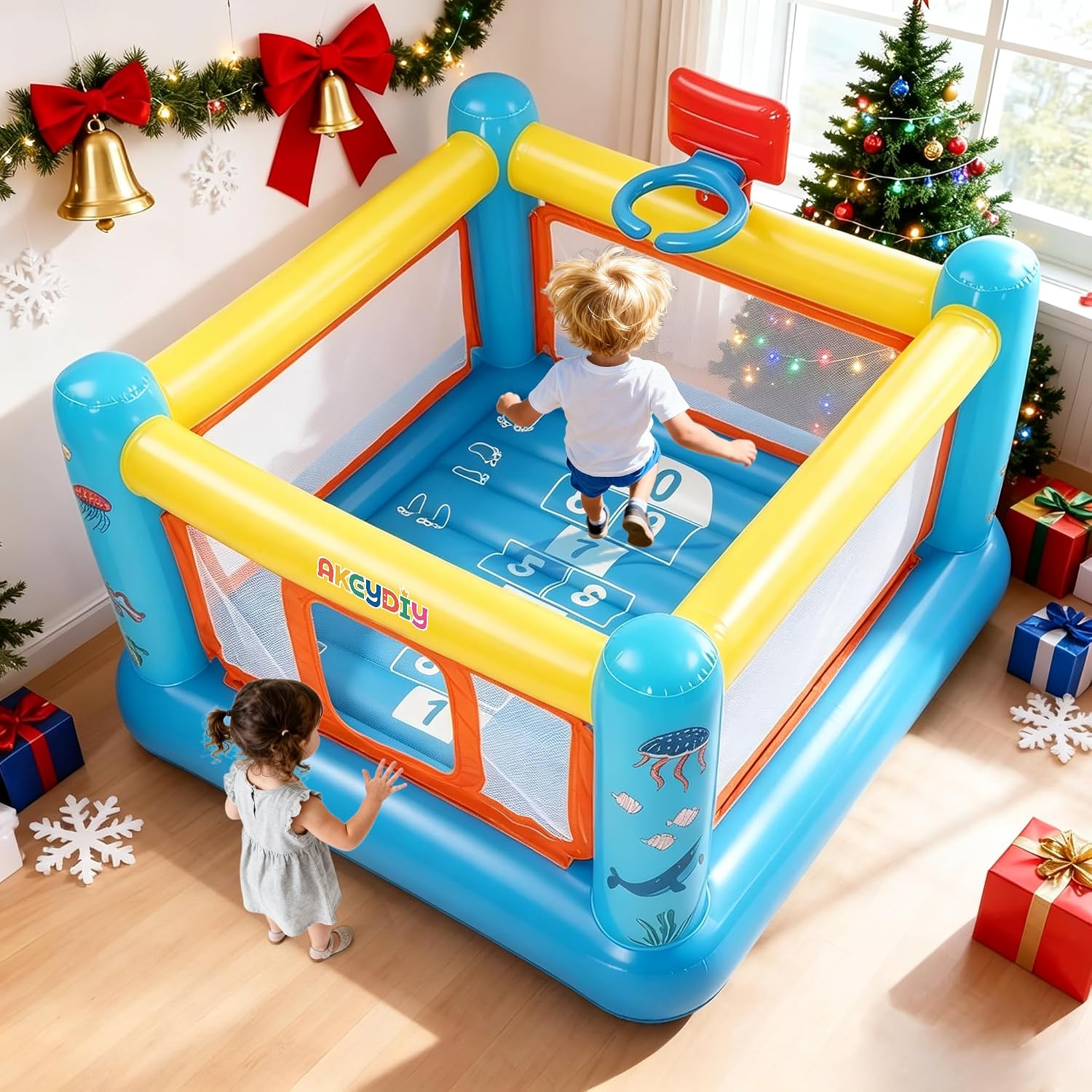 Bounce House, PVC Inflatable B - Kids Outdoor Jumping Castle ulasan dan harga