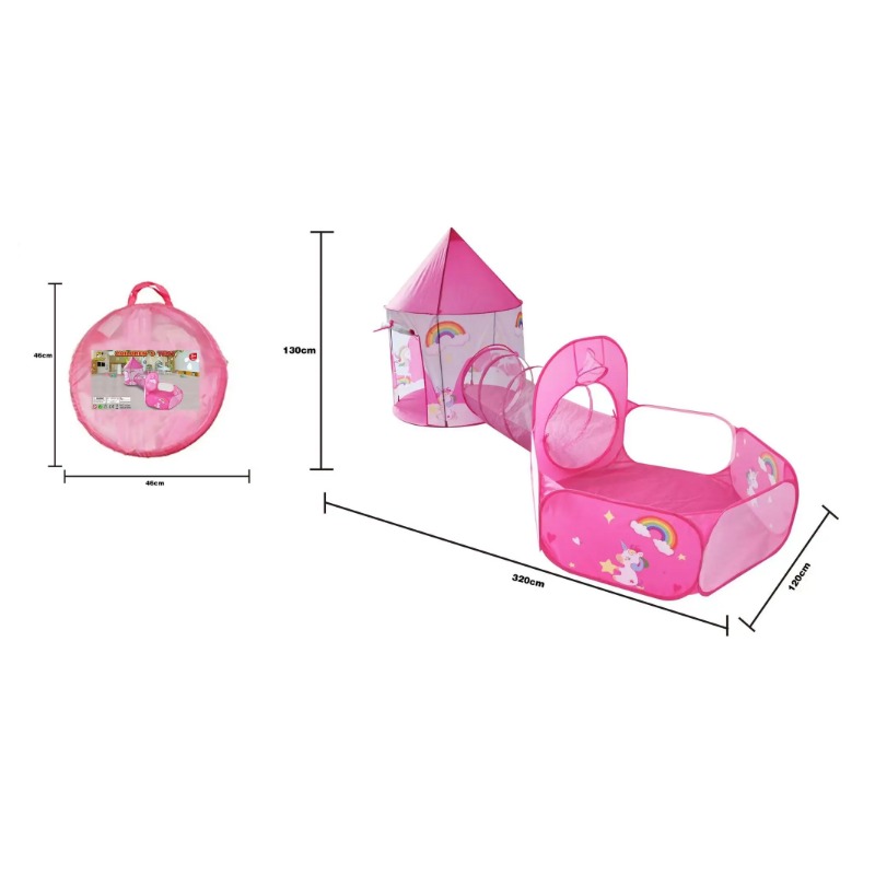 3 in 1 Kids Tent House Portabl - Outdoor Kids In An Indoor World ulasan dan harga