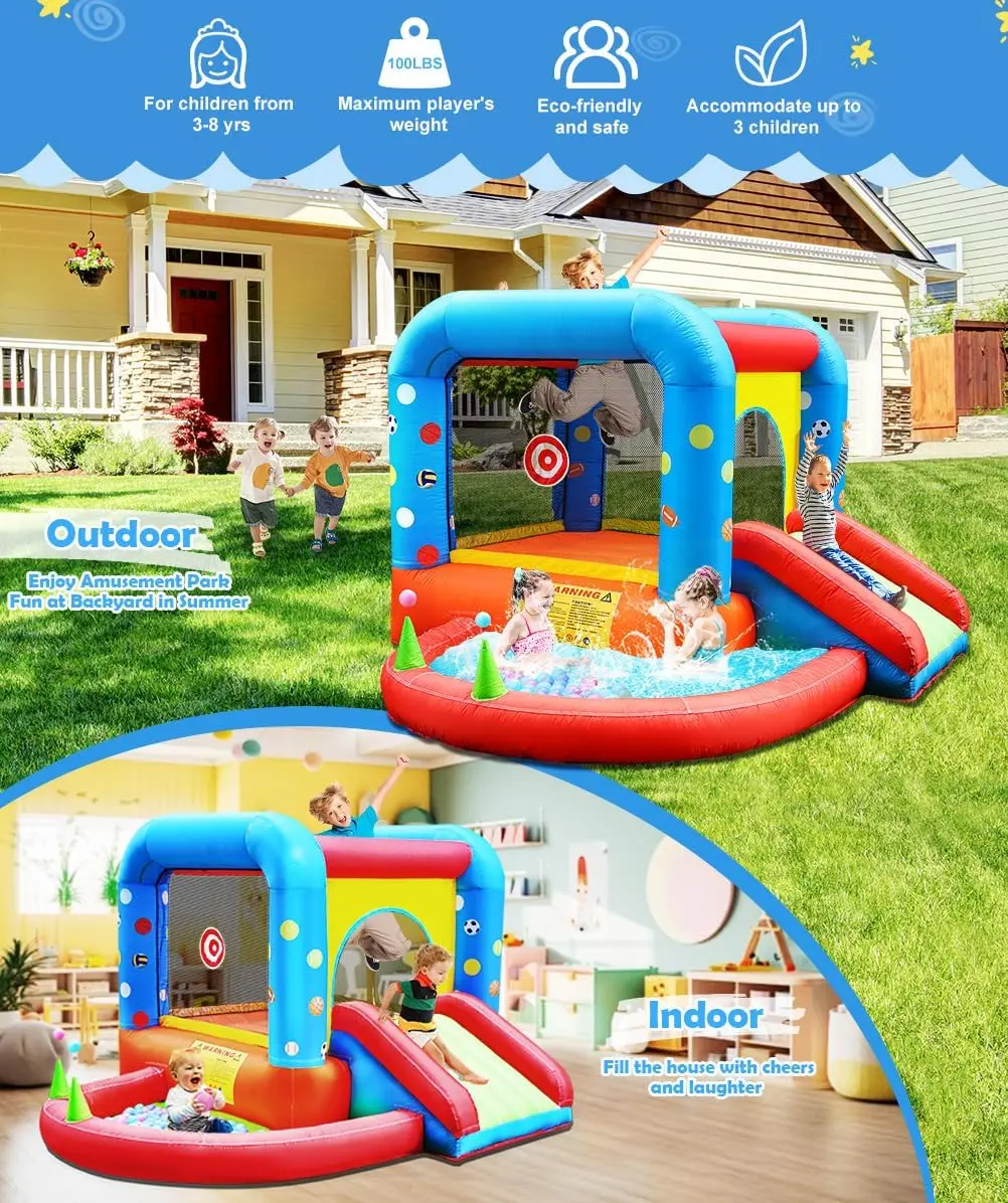 Step4Fun Inflatable Bounce Hou - Kids Outdoor House ulasan dan harga
