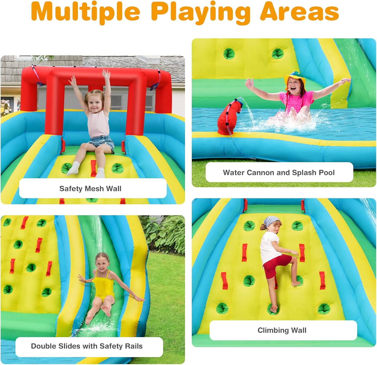 Giant Inflatable Water Slide f - Kids Outdoor Climbing ulasan dan harga