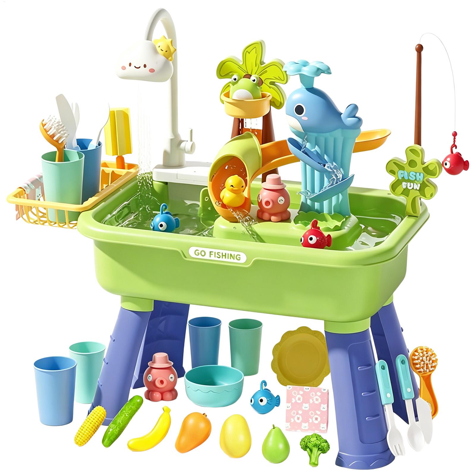 Kids Water Table with Pump, Se - Kids Outdoor Sensory Table ulasan dan harga