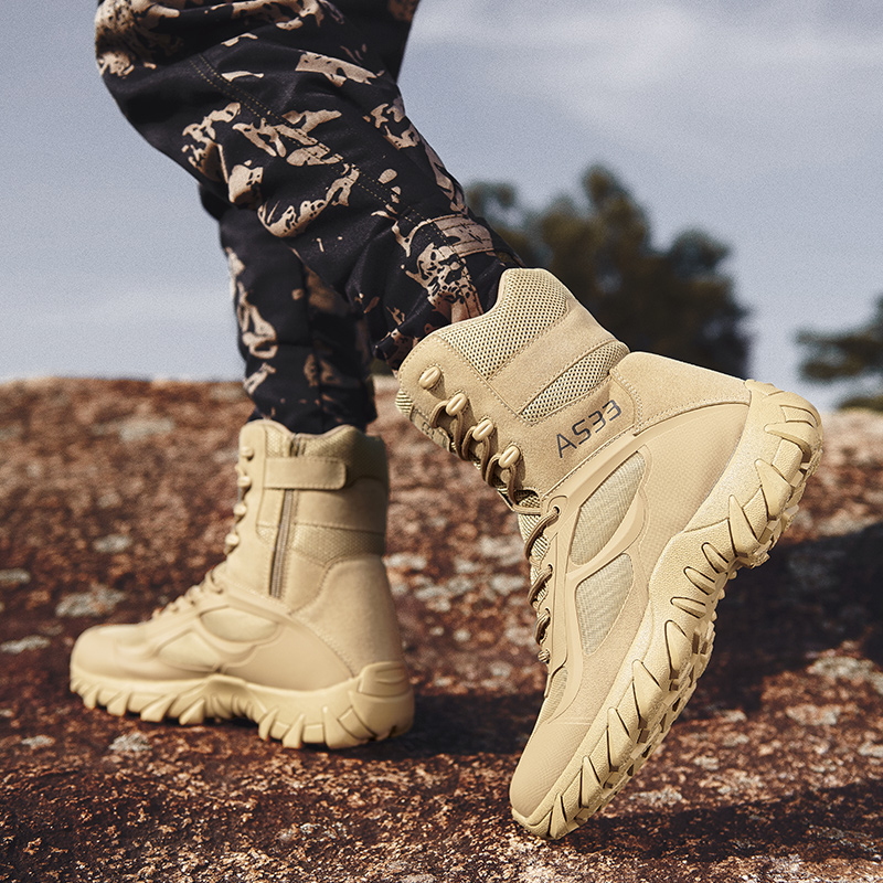 Men Tactical Boot Safety Anti- - Kids Outdoor Climber ulasan dan harga