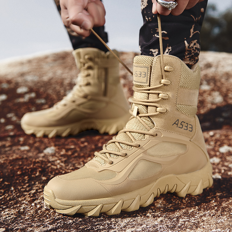 Men Tactical Boot Safety Anti- - Kids Outdoor Climber ulasan dan harga