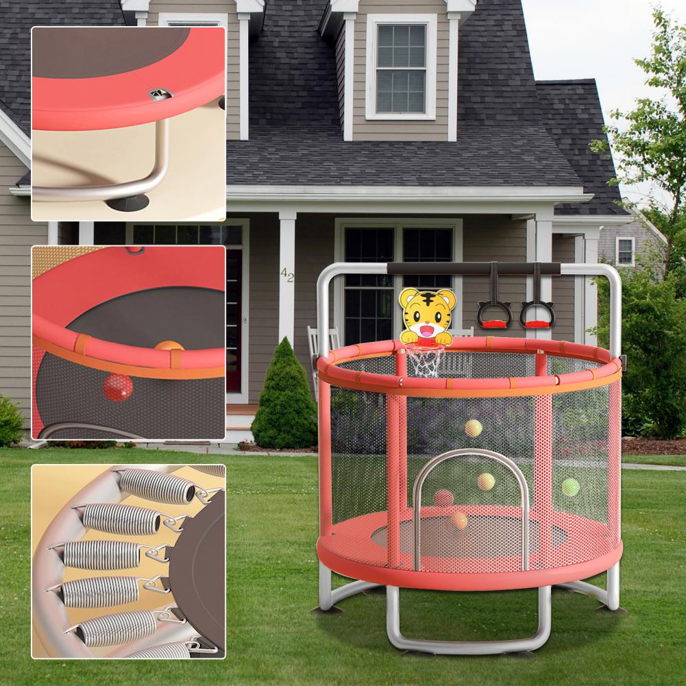 Kids Trampoline, Adjustable Ba - Kids Outdoor Trampoline ulasan dan harga
