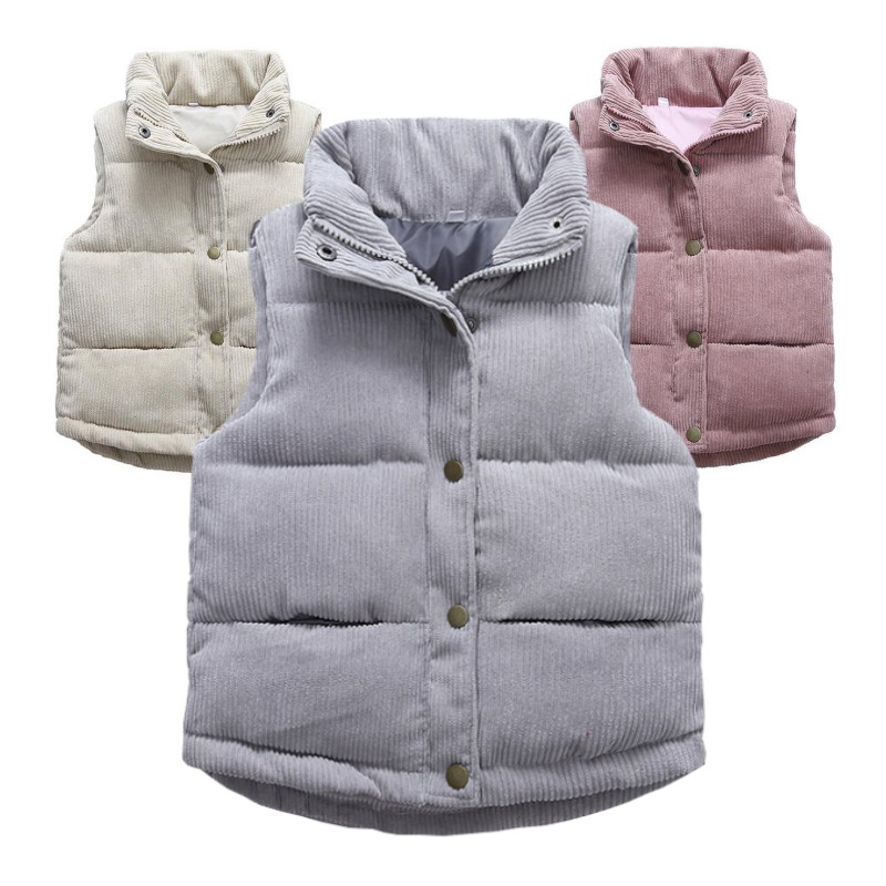 Kids Boys Girls Corduroy Vests - Kids Outdoor Vest ulasan dan harga