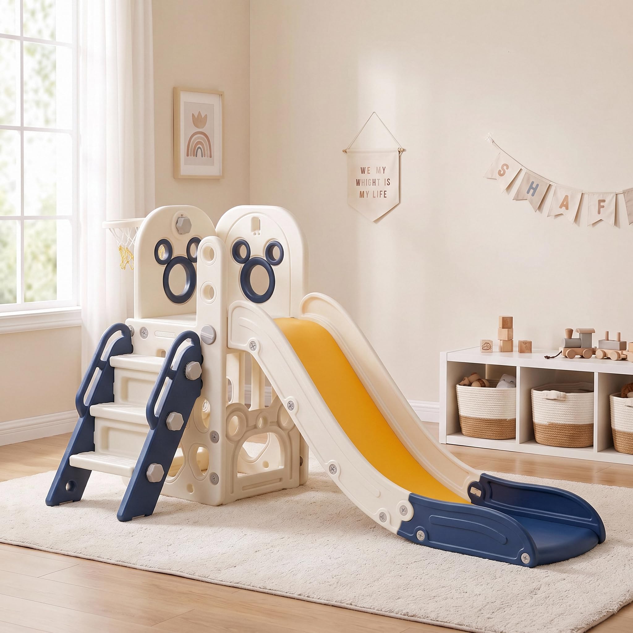 6 in 1 Toddler Slide Playset,  - Kids Outdoor Climber ulasan dan harga
