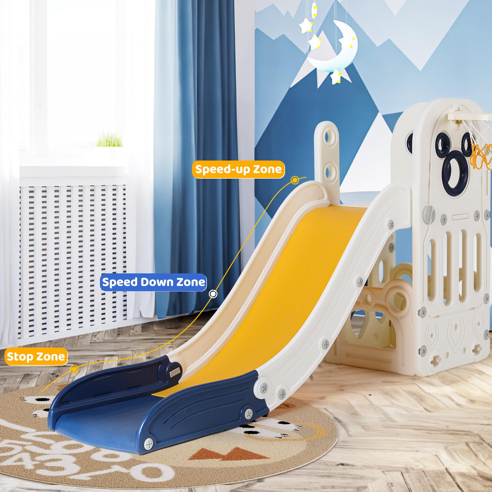 6 in 1 Toddler Slide Playset,  - Kids Outdoor Climber ulasan dan harga