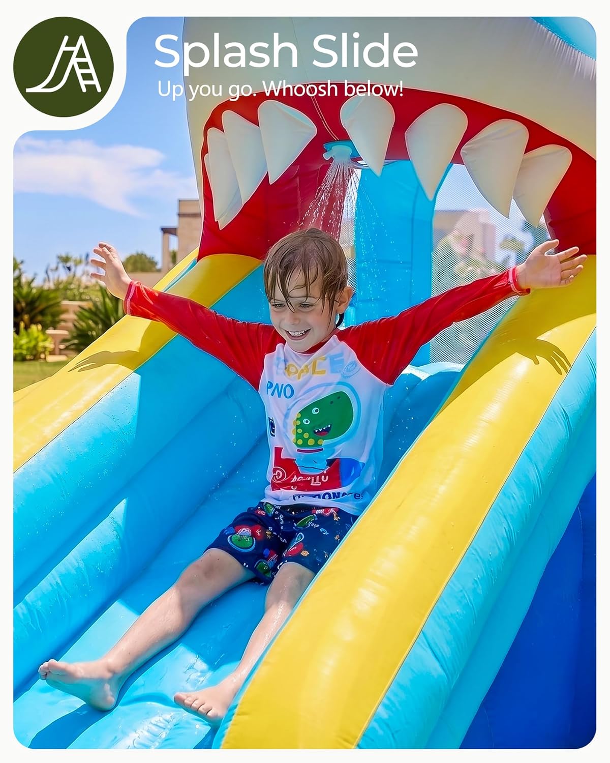 Kids Inflatable Water Slide Bo - Kids Outdoor House ulasan dan harga