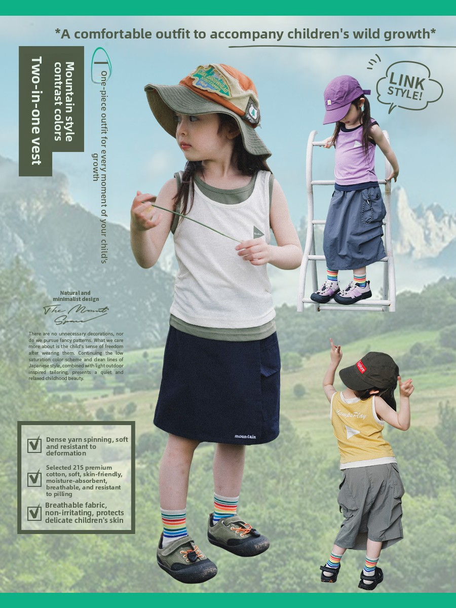 Outdoor Girls Vest the Mount S - Kids Outdoor Vest ulasan dan harga