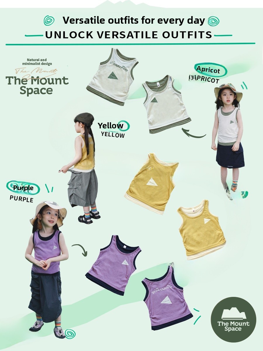 Outdoor Girls Vest the Mount S - Kids Outdoor Vest ulasan dan harga