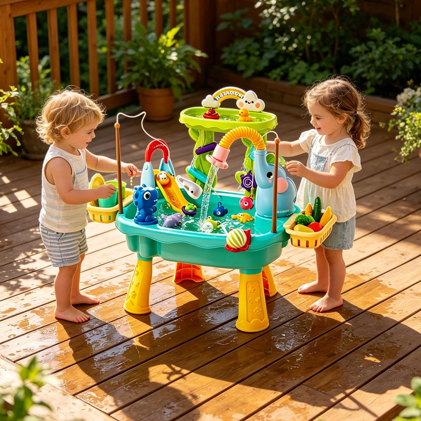 Upgraded Toddler Water Table K - Kids Outdoor Sensory Table ulasan dan harga