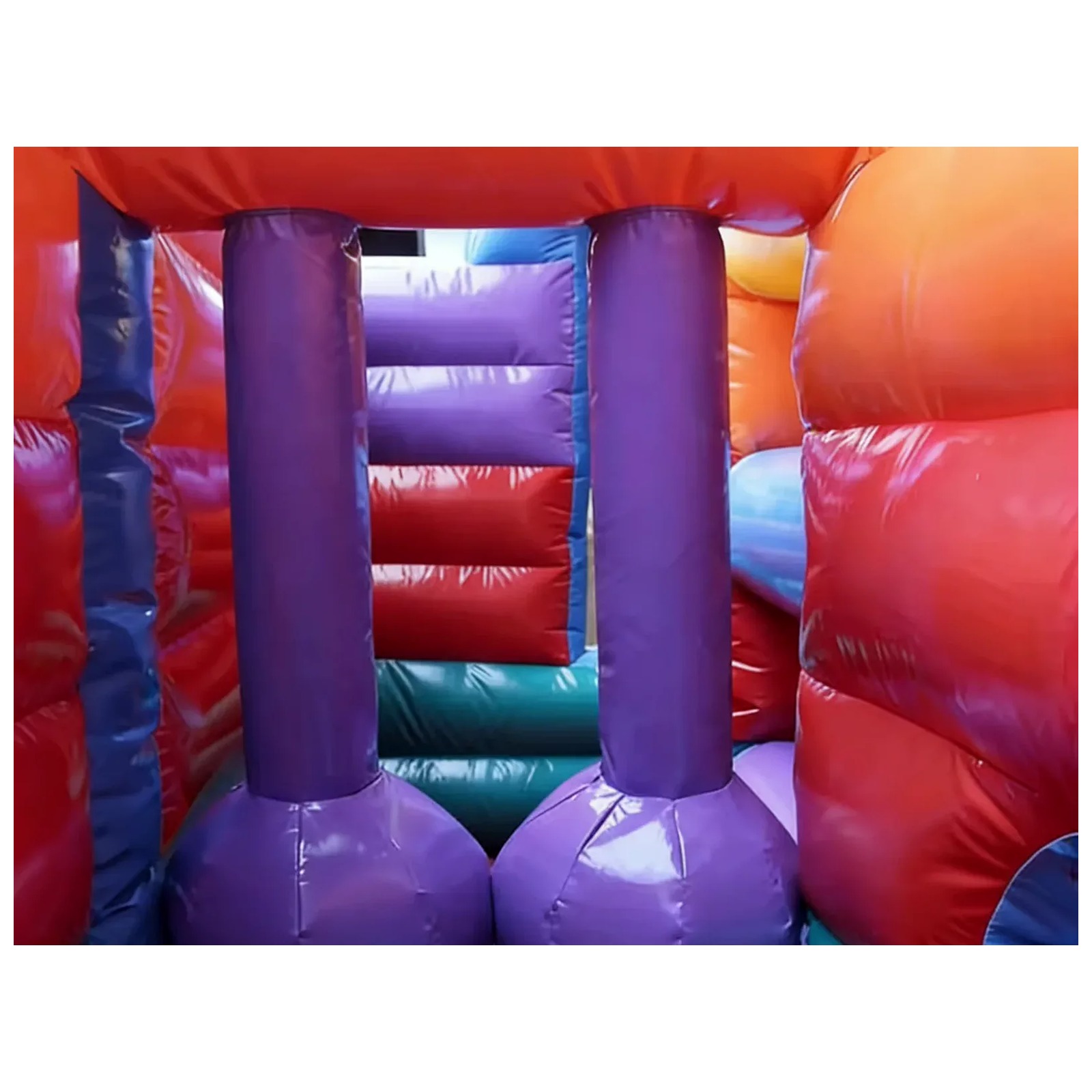 Commercial Orange Blue Obstacl - Kids Outdoor Inflatable ulasan dan harga