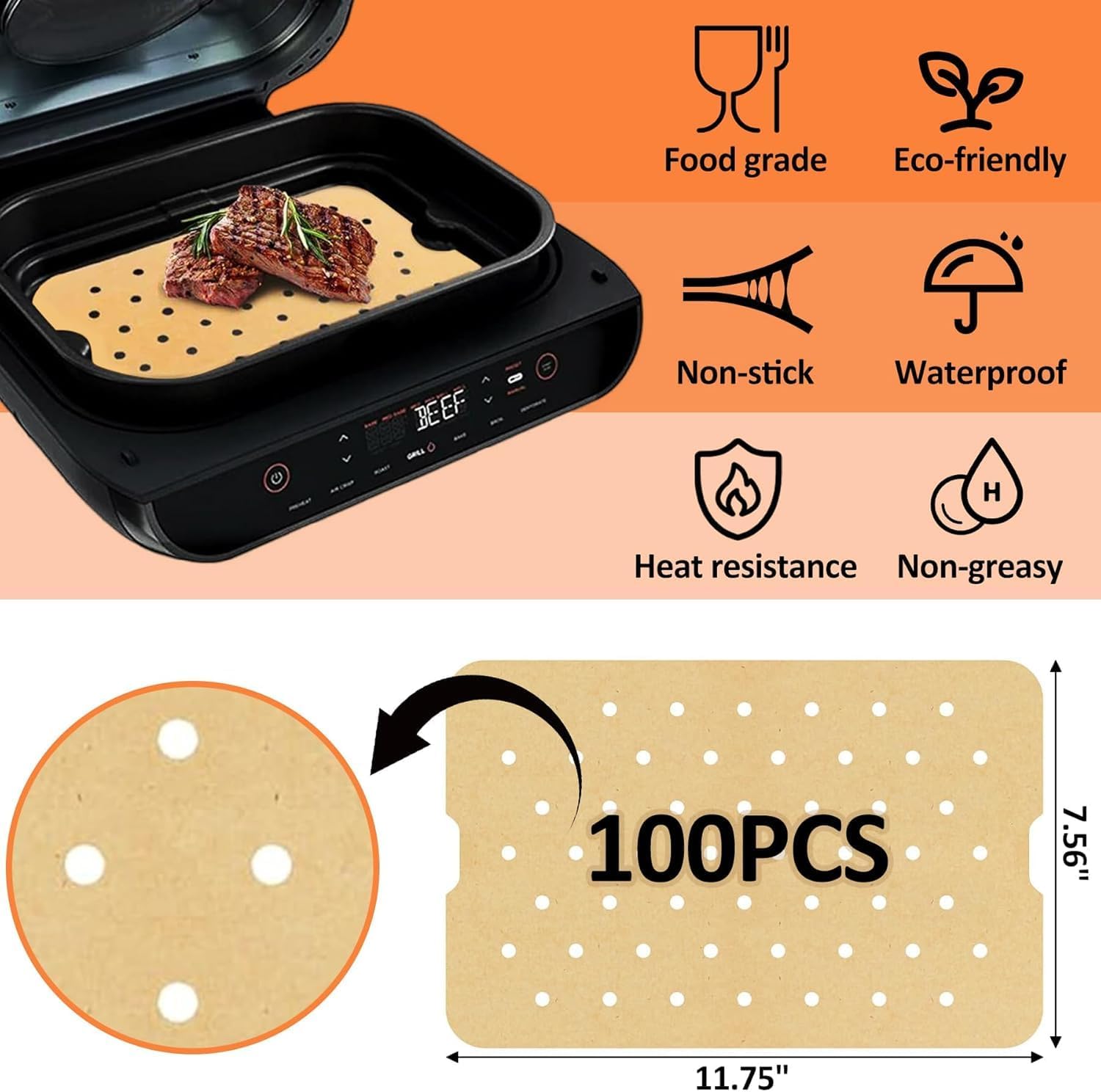 Air Fryer Parchment Paper for  - Kids Outdoor Ninja Equipment ulasan dan harga