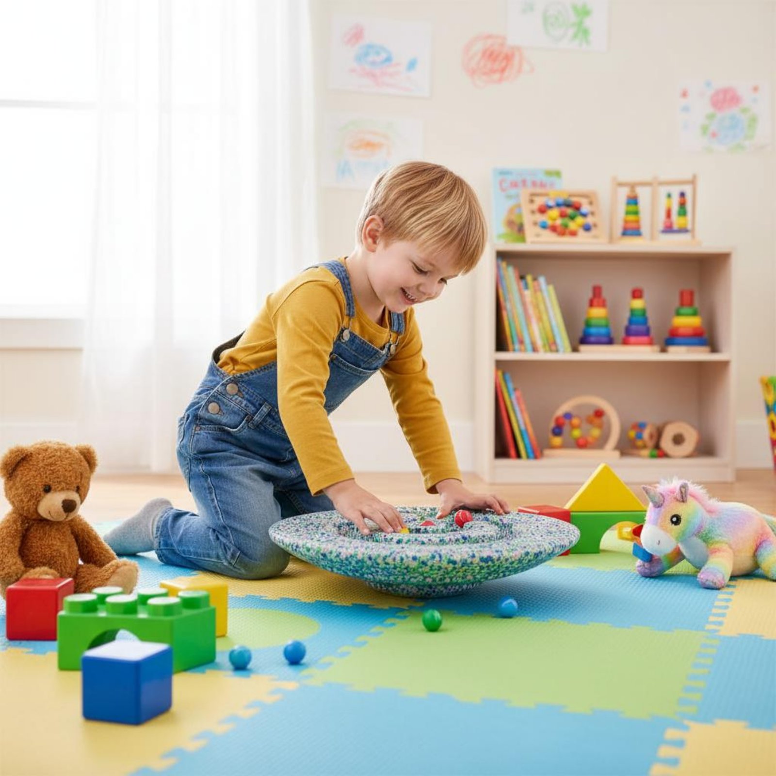 Maze Balance Board Indoor & Ou - Kids Outdoor Balance Beam ulasan dan harga