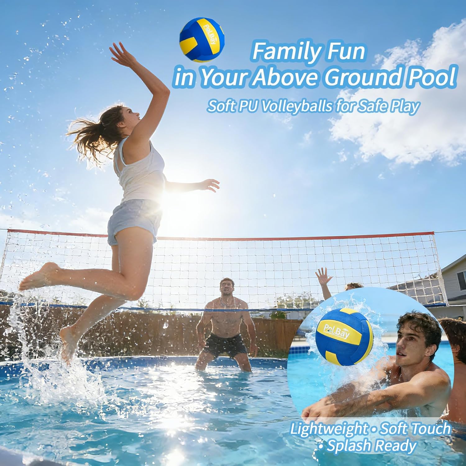 Adjustable Pool Volleyball Net - Kids Outdoor Volleyball Net ulasan dan harga