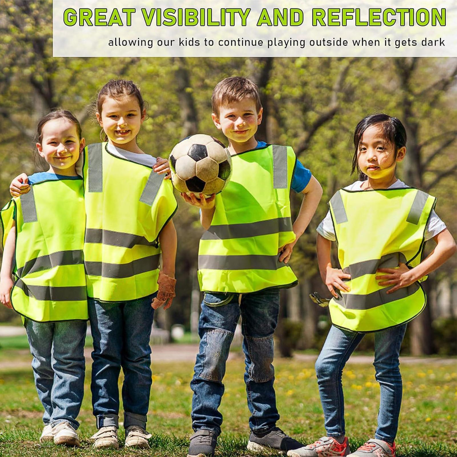10pcs Kids Reflective Safety V - Kids Outdoor Vest ulasan dan harga