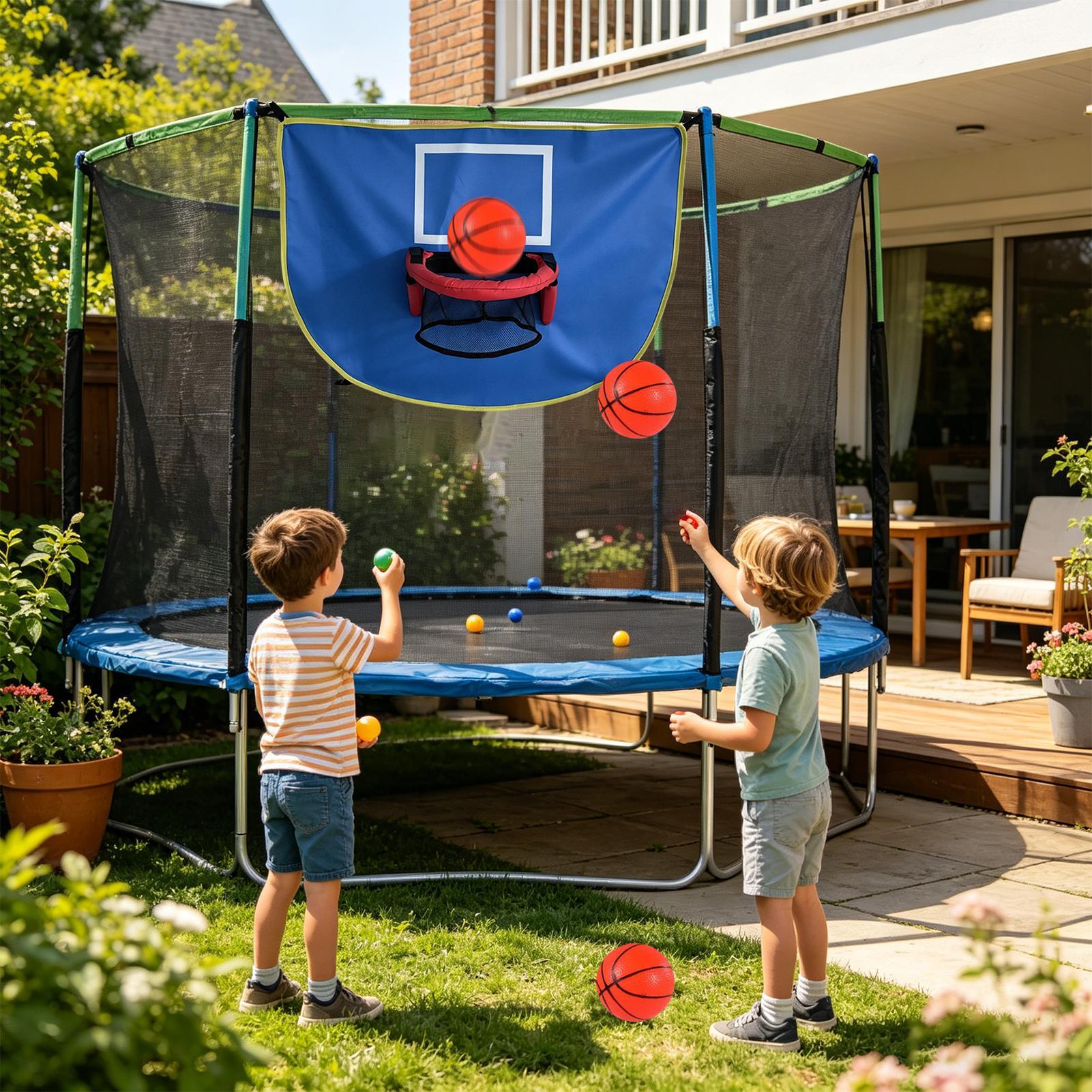 Trampoline Hoop with Pump & 3  - Kids Outdoor Trampoline ulasan dan harga